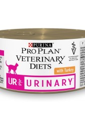 Purina UR Urinary ветеринарная диета консервы для кошек Уринари при МКБ с индейкой 195 гр. 